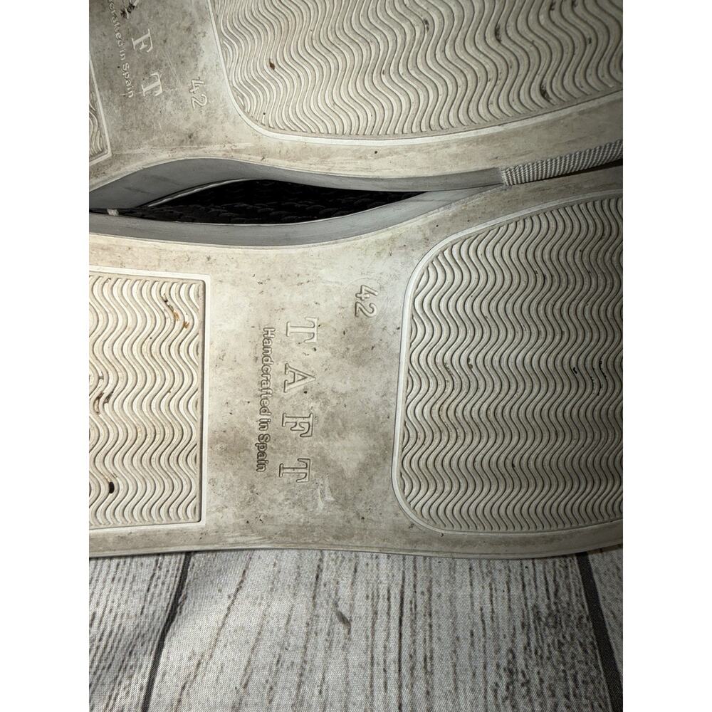 TAFT Sneaker Black Woven Leather EU 42 Low Top Men's Casual Lace-up Sneaker - Picture 11 of 11